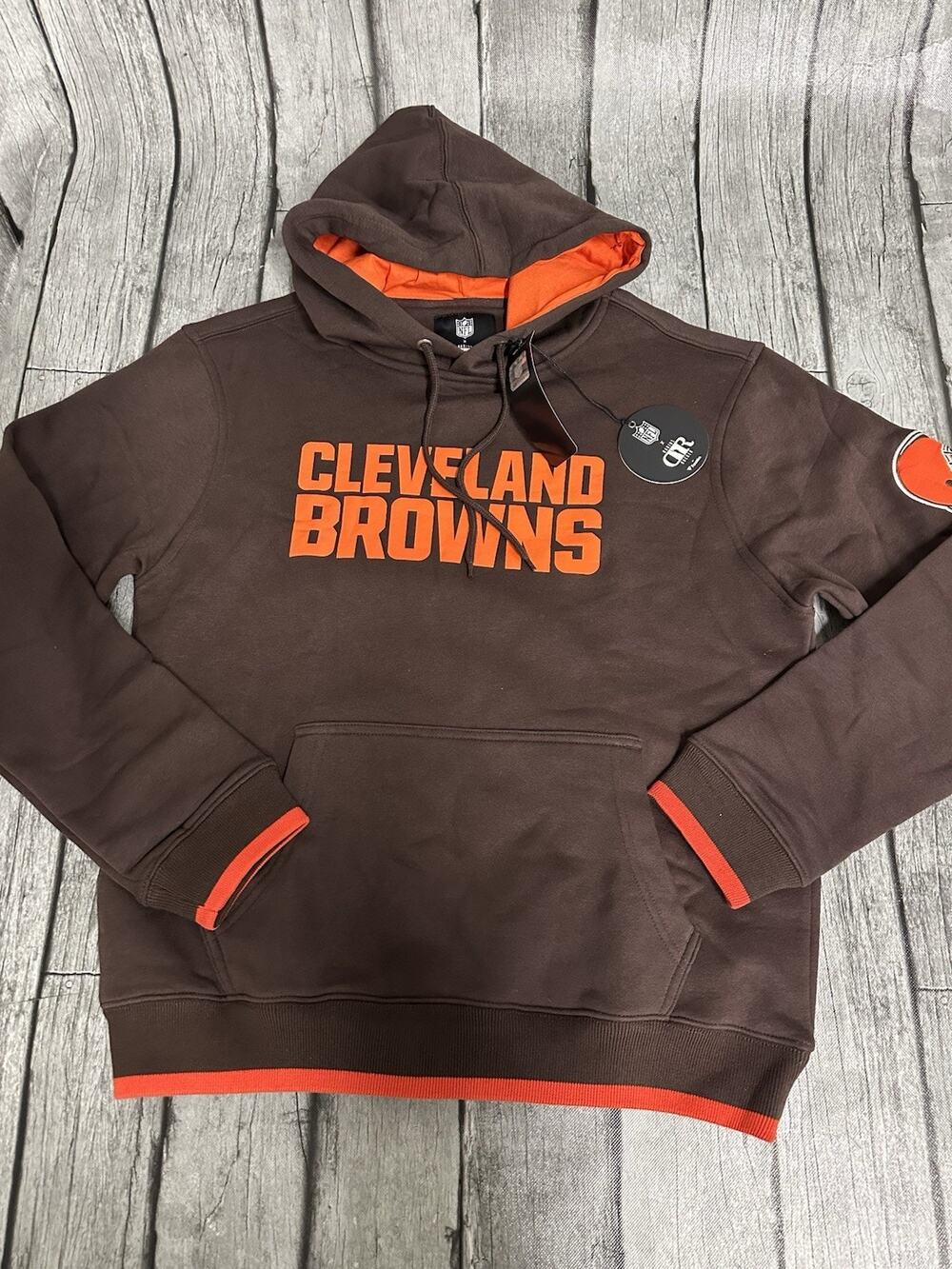 NWT Men’s NFL X Darius Rucker Cleveland Browns Hoodie Sweatshirt Small Brown